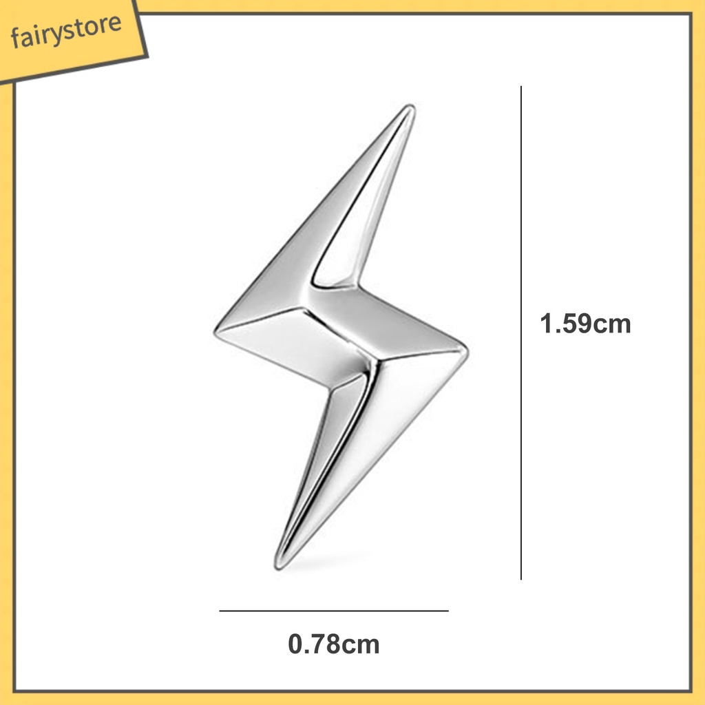 [FRO] 1 Đôi Bông Tai Nam Hình Học Ba Chiều Bằng Niken Cao Cấp Cá Tính