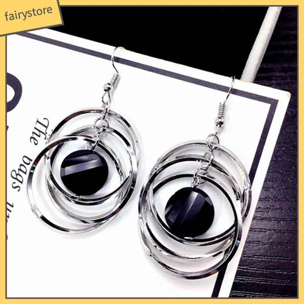 Bông Tai Móc Hình Tròn Rỗng Thanh Lịch Cho Nữ