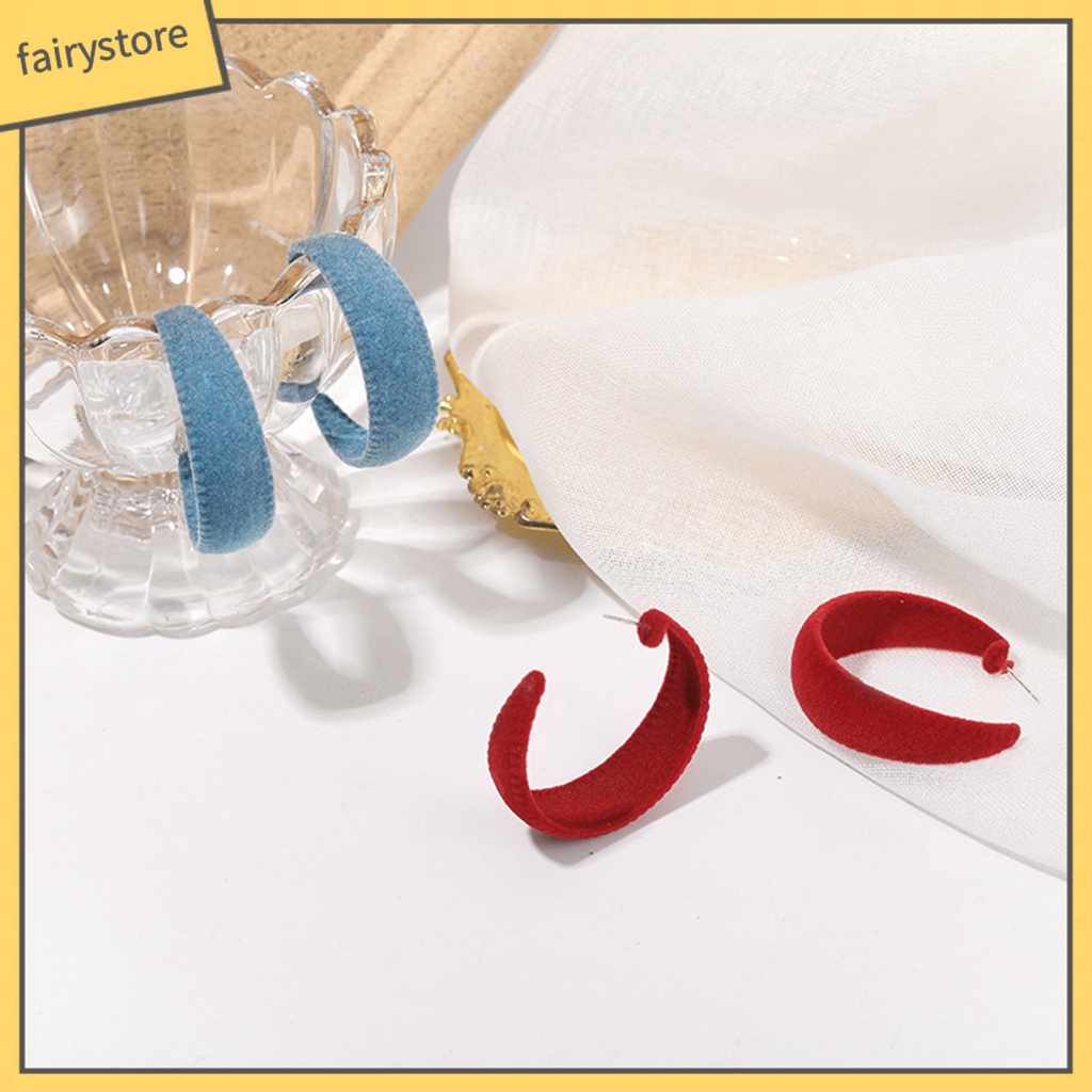 Đôi Khuyên Tai Tròn Phong Cách Vintage Thời Trang Cho Nữ