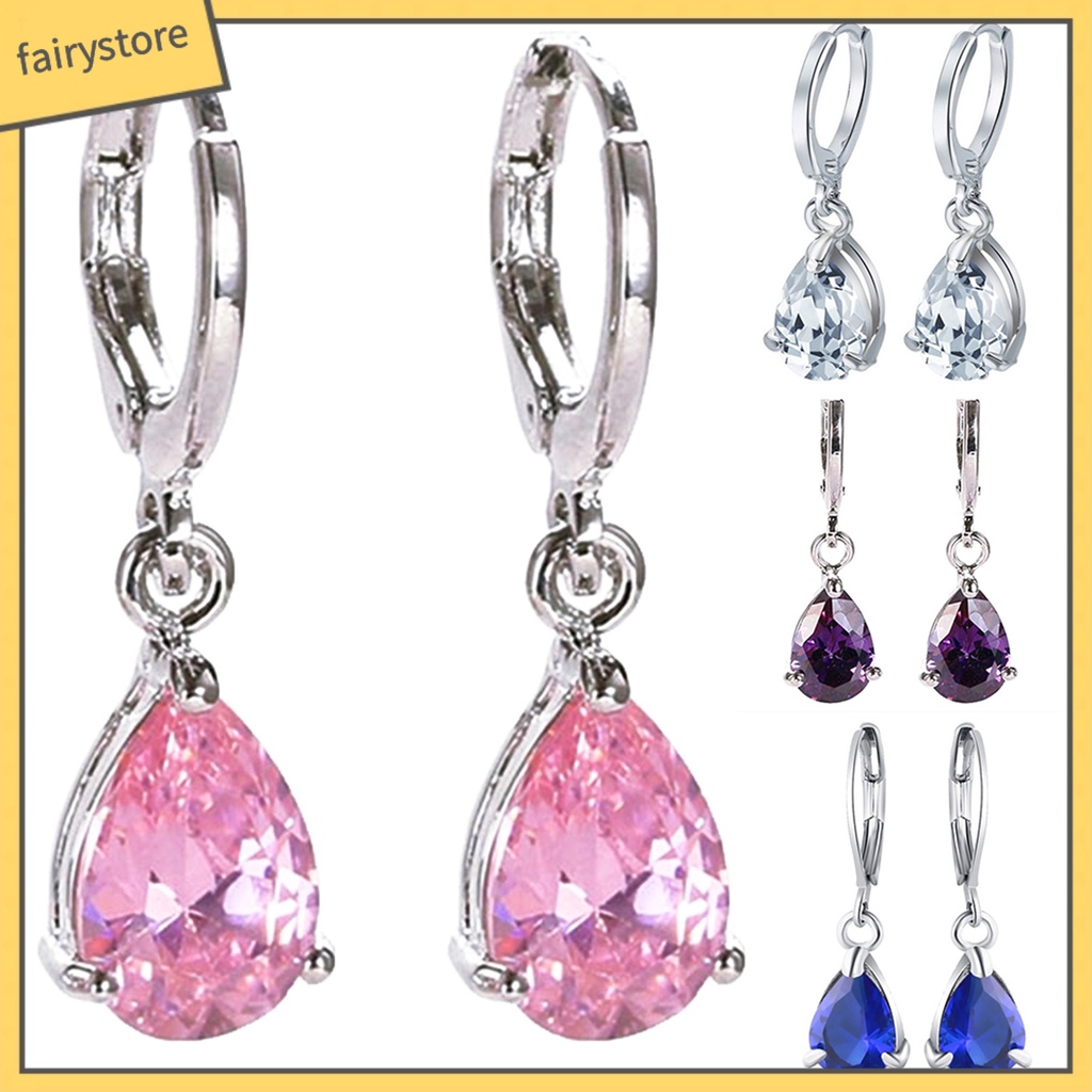 Bông Tai Hình Giọt Nước Thân Thiện Với Da Thanh Lịch