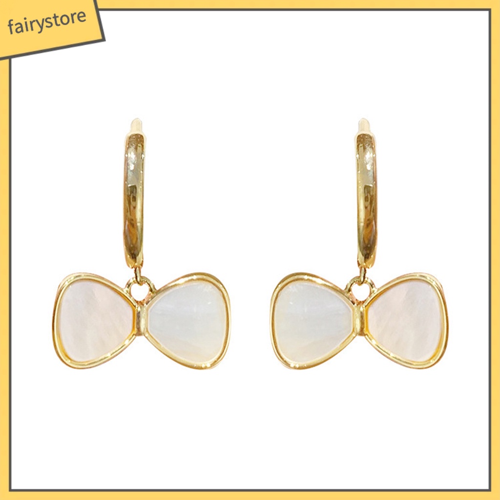 1 Đôi Bông Tai Hình Nơ Phong Cách Pháp Dành Cho Nữ