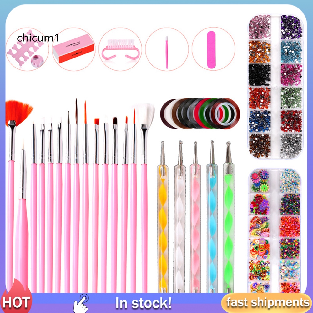 Bộ Dụng Cụ Bút Vẽ Trang Trí Móng Tay Nghệ Thuật