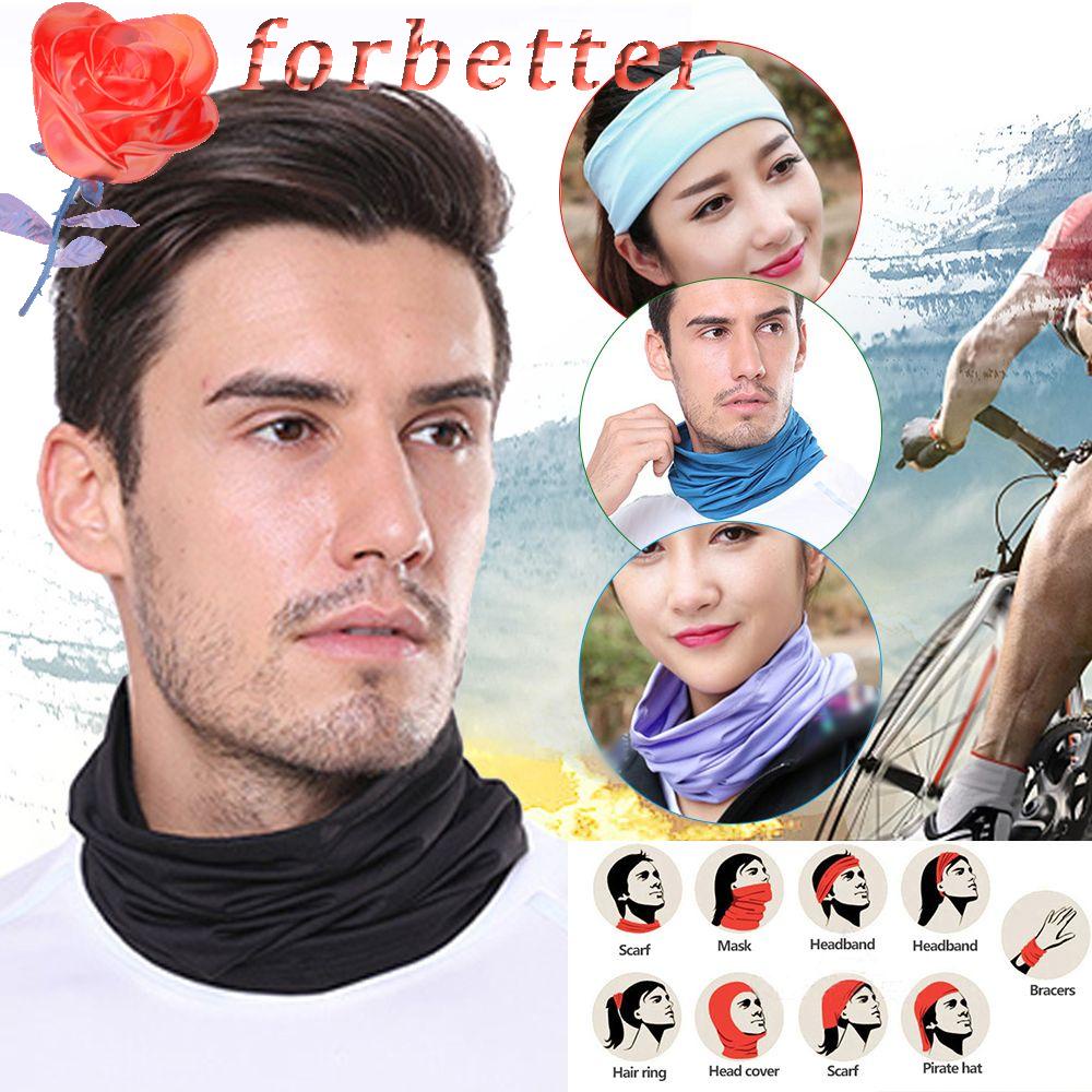 Vỏ Bọc Mặt Nạ / Băng Đô Màu Trơn Thoáng Khí Chống Tia UV Đa Năng