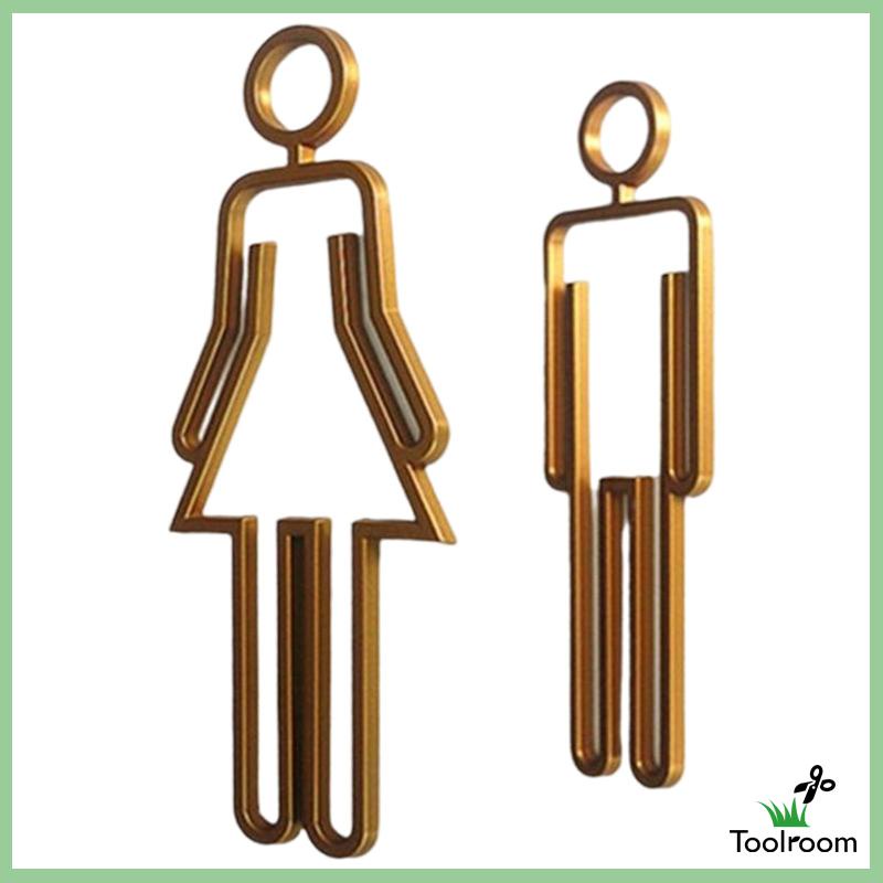 Bảng Kí Hiệu Nhà Vệ Sinh Gọn Nhẹ Cho Nam Nữ