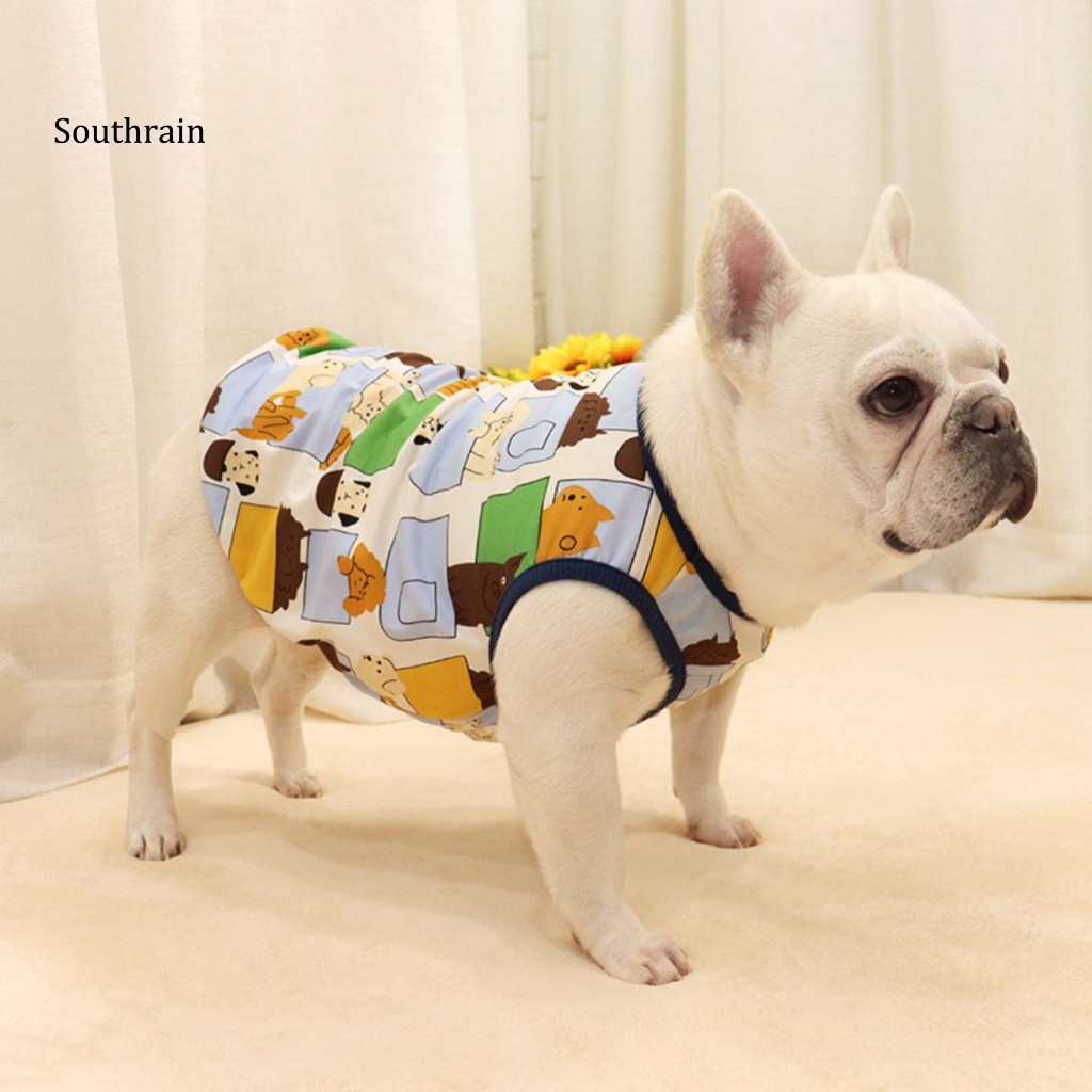 Áo Thun T-shirt Cổ Tròn In Hình Hoạt Hình Dành Cho Chó Mèo Phong Cách Đường Phố Trong Nhà Và Ngoài Trời