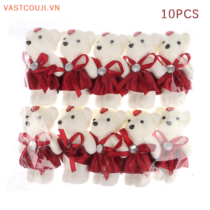 Set 10 Gấu Bông 12cm Trang Trí Tiệc Cưới / Sinh Nhật / Lễ Tốt Nghiệp