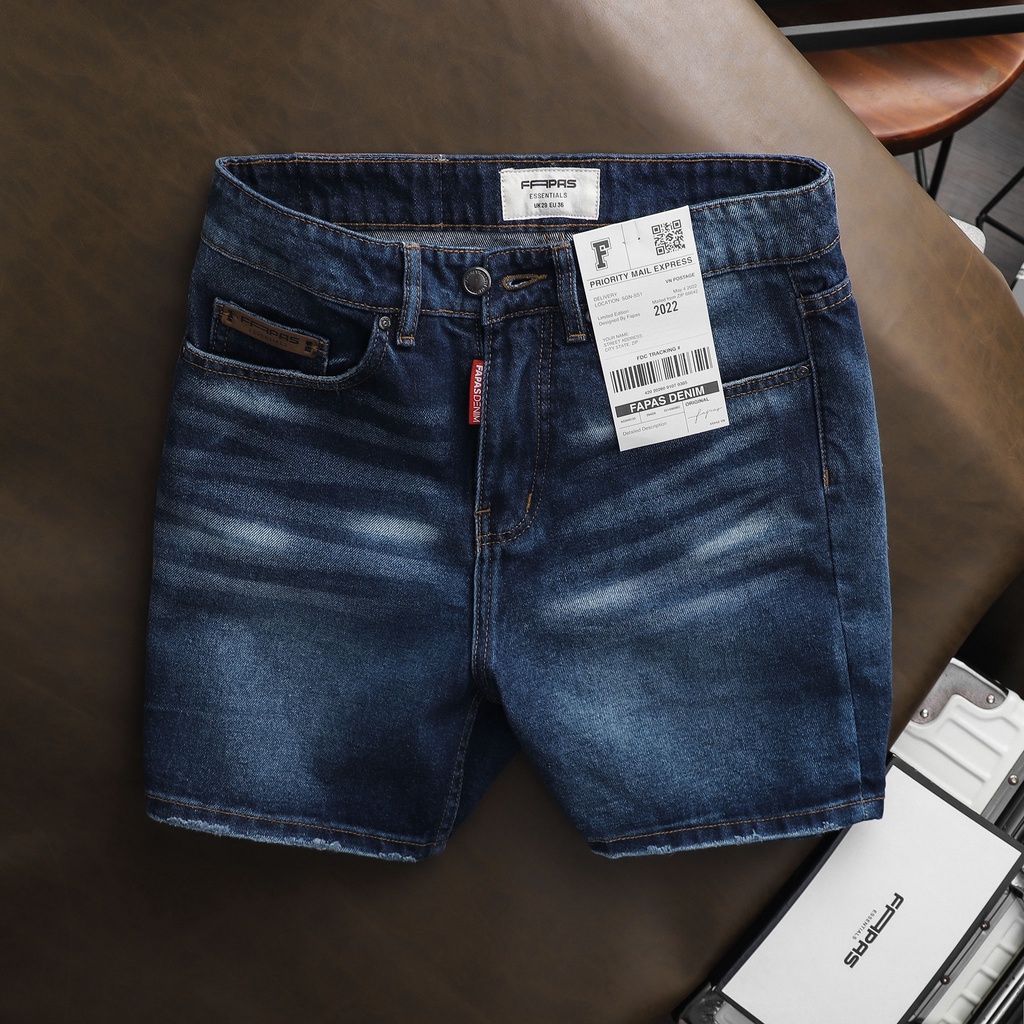 Quần Shorts Jeans Nam Dày Dặn Thời Trang Junior FAPAS