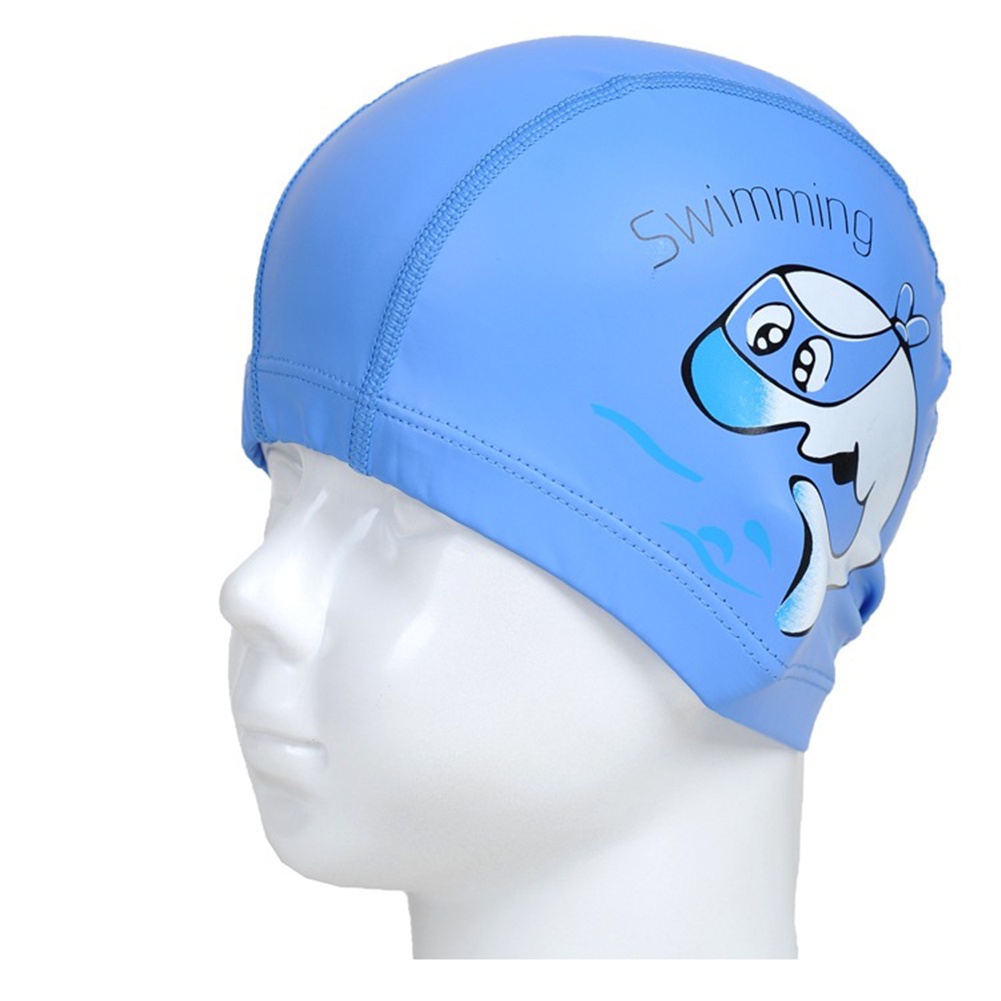 Mũ Bơi Da PU Chống Thấm Nước In LOGO Hoạt Hình Dễ Thương Cho Bé
