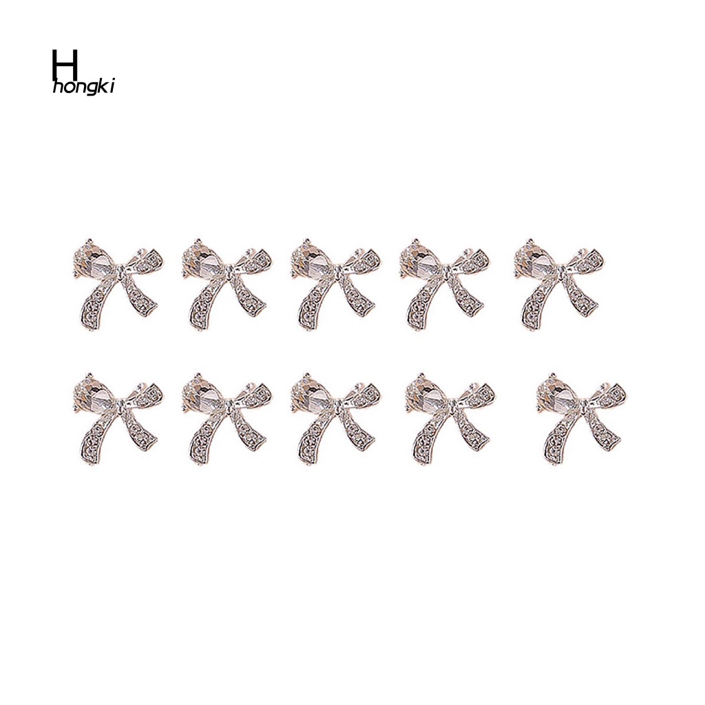 Set 10 Phụ Kiện Trang Trí Móng Tay Nghệ Thuật Ánh Kim Bền Bỉ