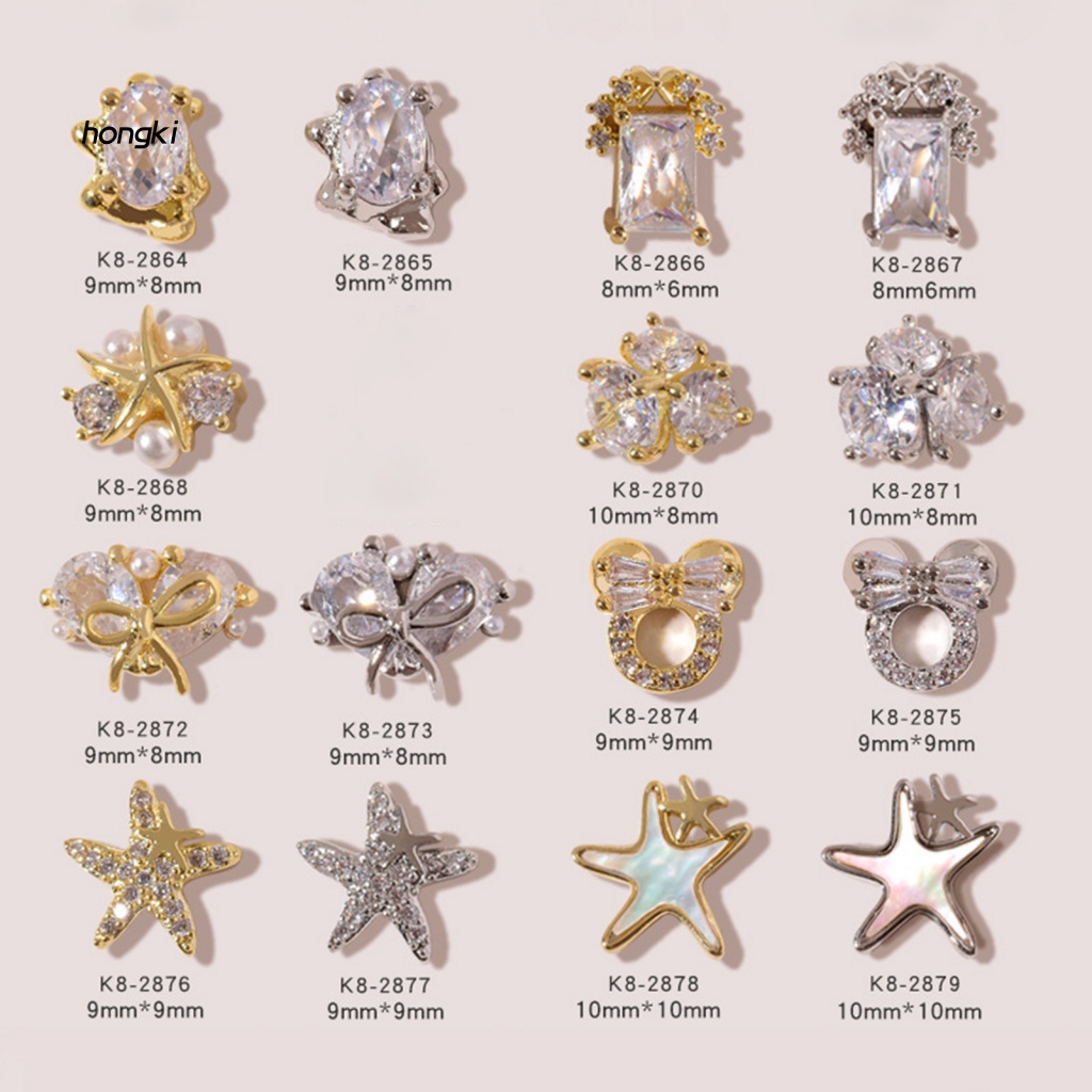 Đá Đính Trang Trí Móng Tay HH HH HH DIY Trọng Lượng Nhẹ Hình Sao Biển Dành Cho Nữ
