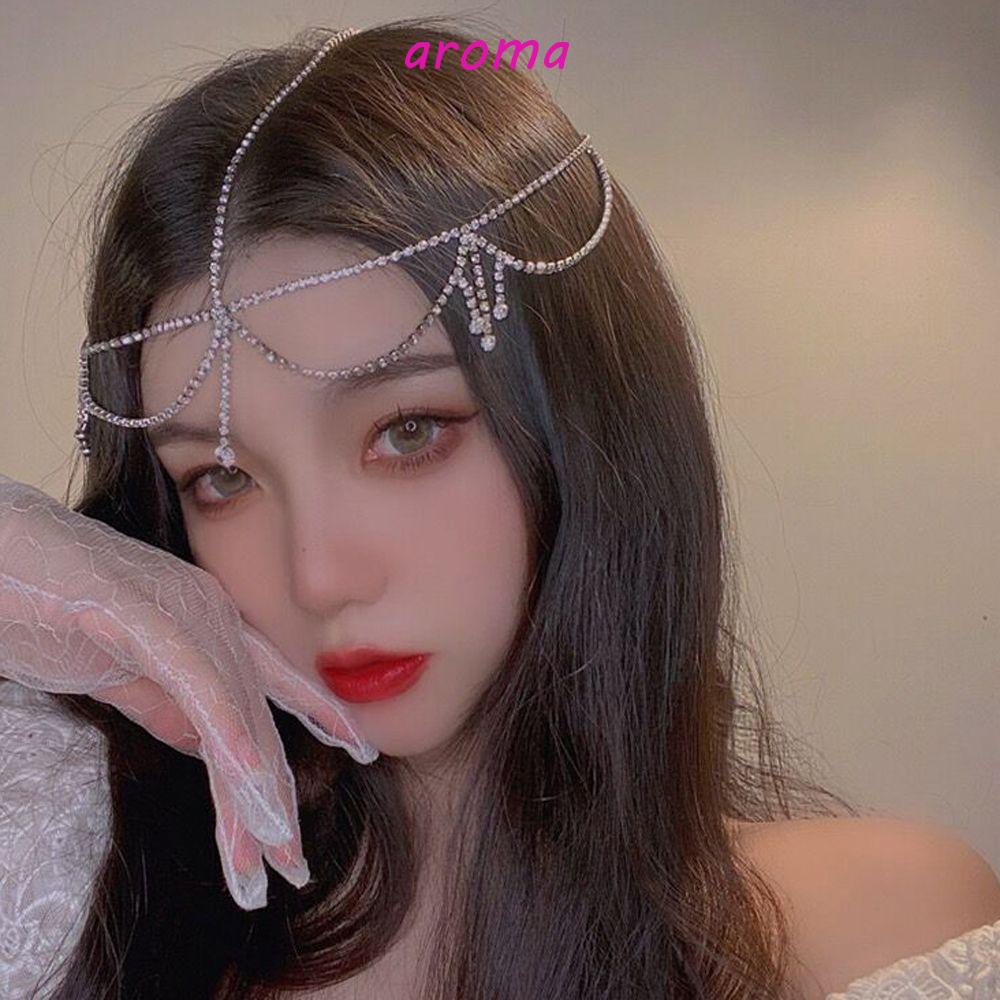 Băng Đô Cài Tóc Đính Đá Hình Giọt Nước Đơn Giản Cho Nữ|Khăn Quàng Cổ Phong Cách Hàn Quốc