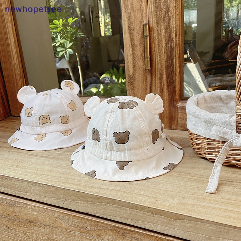 Nón Vành Cotton Mềm Mại In Họa Tiết Thời Trang Cho Bé