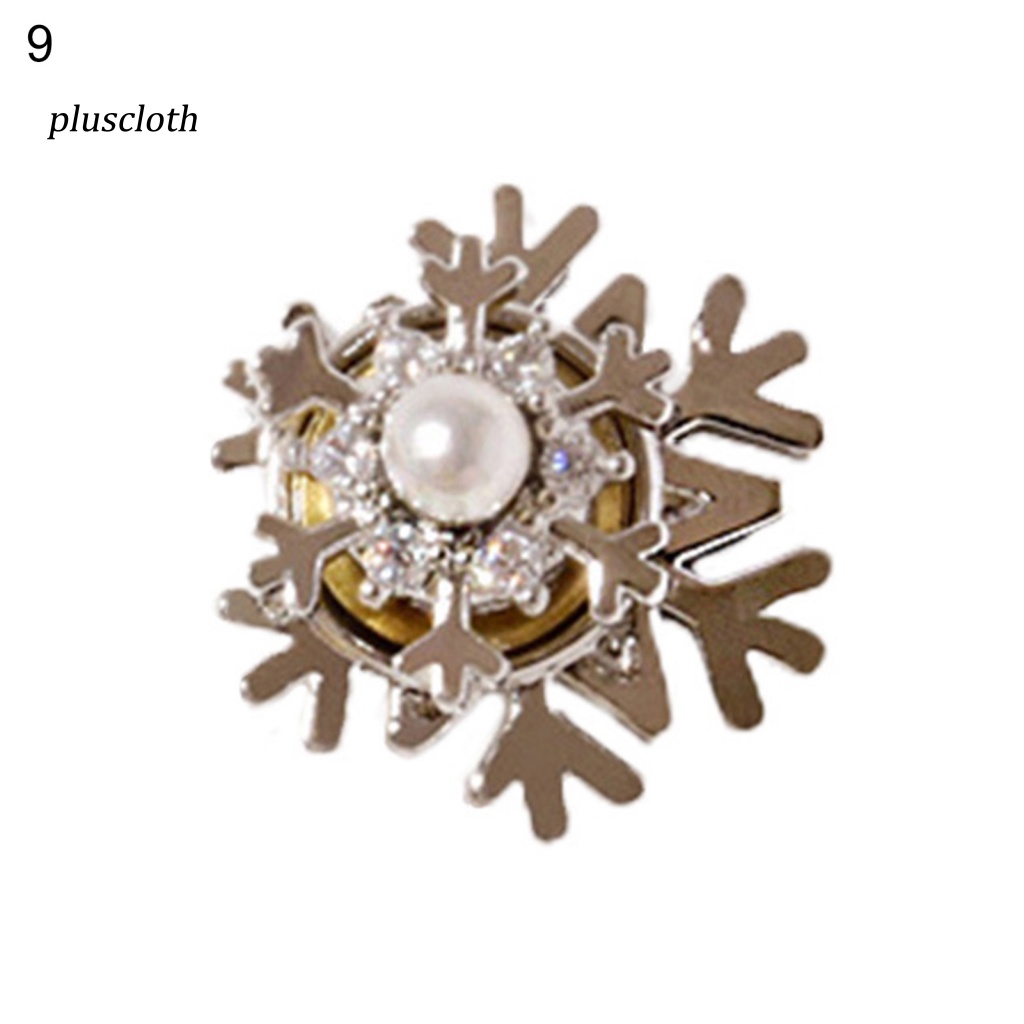 Phụ Kiện Trang Trí Móng Tay Nghệ Thuật Hình Bông Tuyết Đính Đá Zircon 3D Mừng Năm Mới