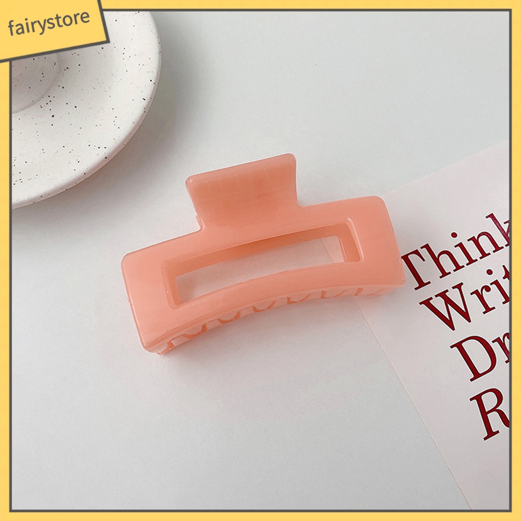 Kẹp Tóc Hình Vuông Màu Trơn Thanh Lịch Dành Cho Nữ