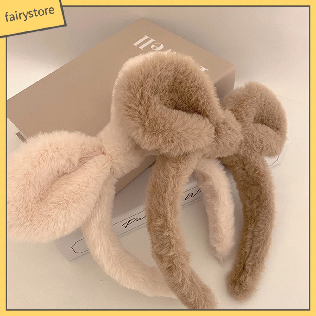 [FRO] Băng Đô Cài Tóc Bằng Vải Lông Không Trượt Không Gây Hại Nặng Chống Trượt Thời Trang Thu Đông