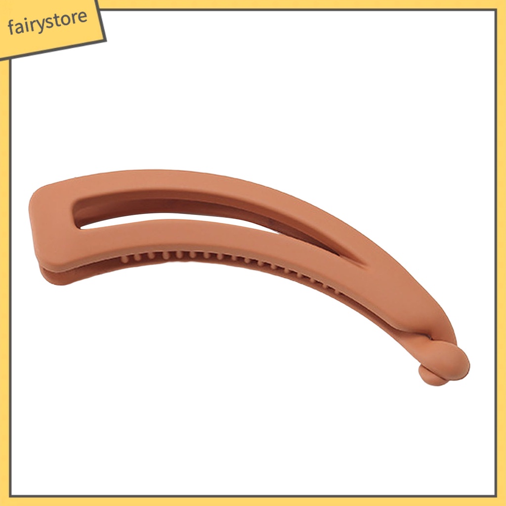 [FRO] Kẹp Tóc Lớn Màu Trơn Nhỏ Gọn Quyến Rũ Làm Việc Thích Hợp Cho Tiệc Tùng