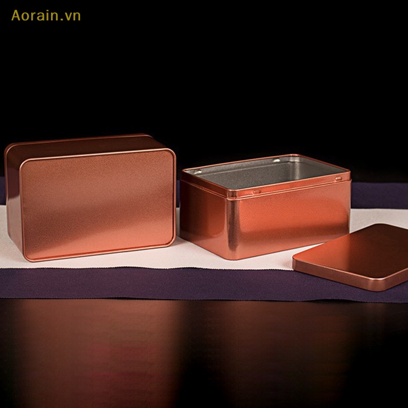 Hộp Sắt Đựng Trà / Kẹo Có Nắp Đậy Kín Tiện Dụng