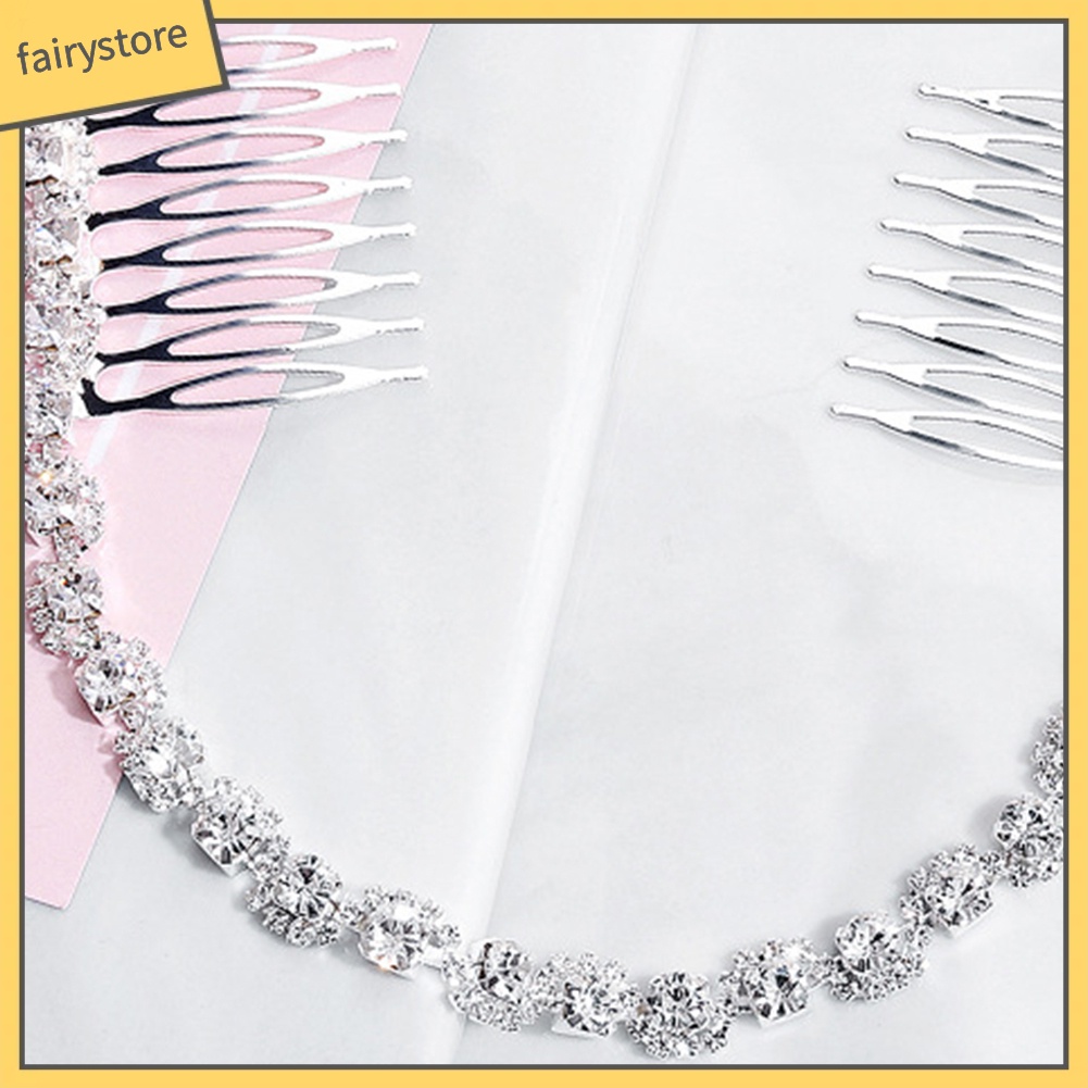 Lược Cài Tóc Đính Đá Trang Điểm Cô Dâu Sang Trọng