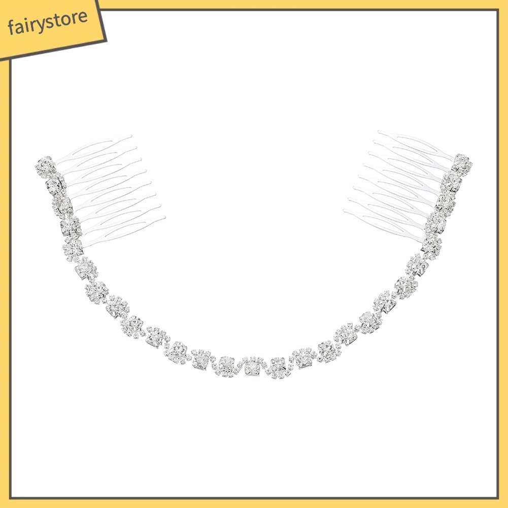 Lược Cài Tóc Đính Đá Trang Điểm Cô Dâu Sang Trọng