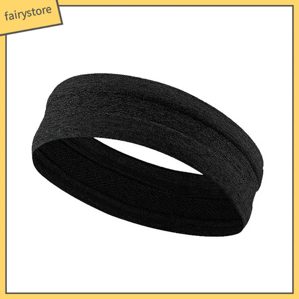 Băng Đô Unisex Co Giãn Chống Trượt Chống Mồ Hôi Màu Trơn Dùng Khi Tập Yoga Chạy Bộ