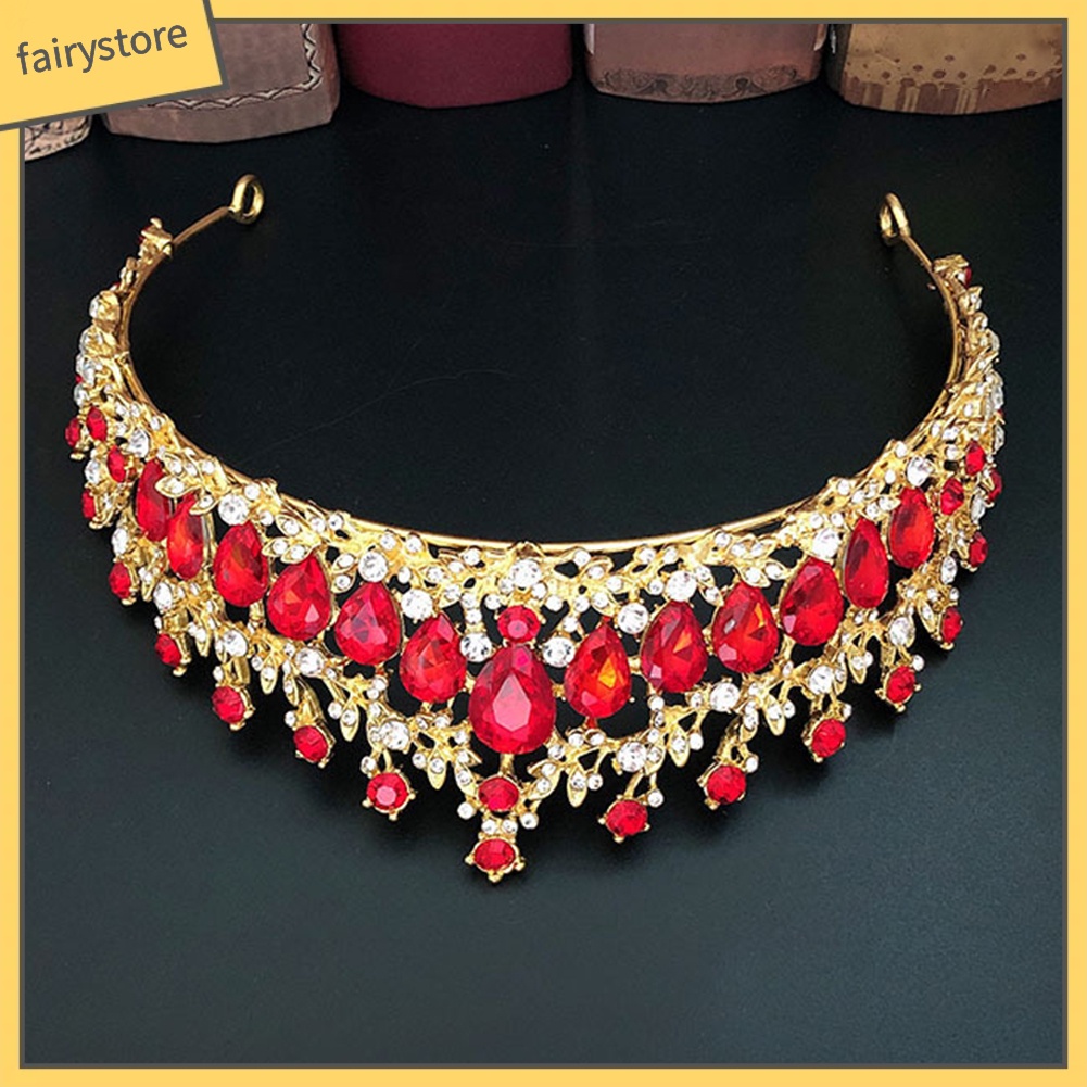 Cài Tóc Hình Vương Miện Đính Đá Sang Trọng Cho Cô Dâu