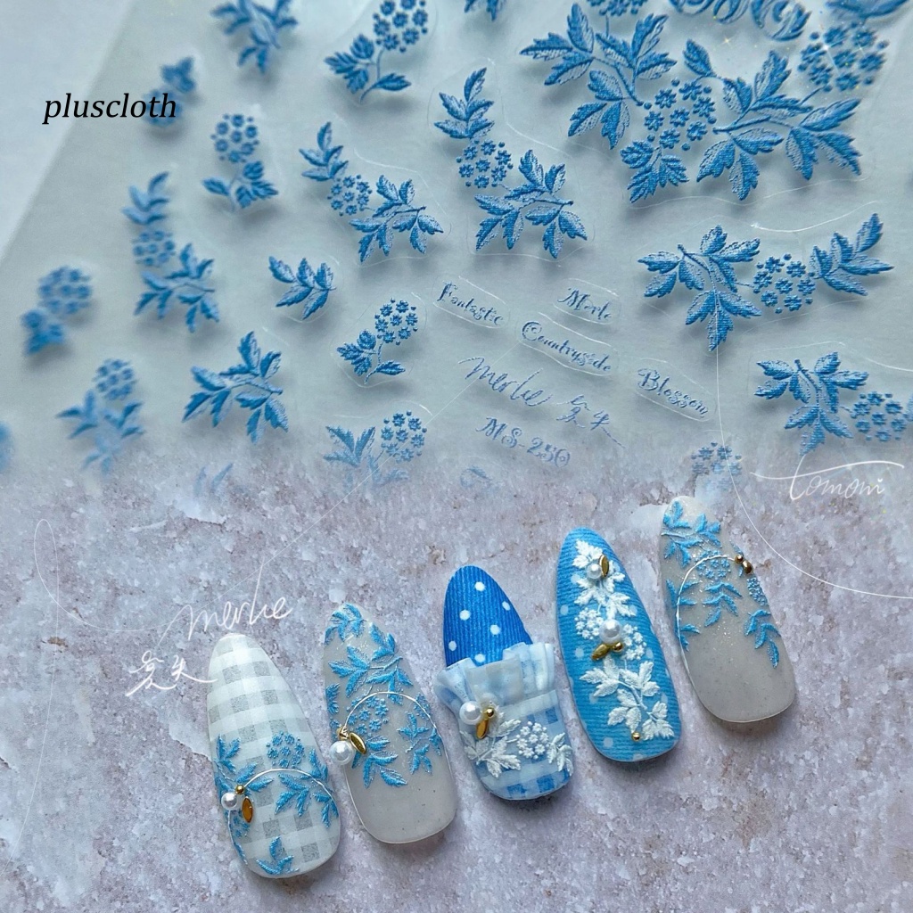 1 Bộ Miếng Dán Móng Tay Nghệ Thuật Tự Dính Hiệu Ứng 3D Không Mùi Lâu Trôi