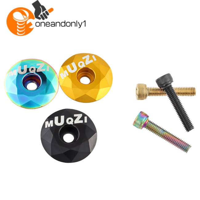 Nắp Gắn Phuộc Trước Xe Đạp Leo Núi Bằng Hợp Kim Nhôm Kèm Ốc Vít Chuyên Dụng Chất Lượng Cao