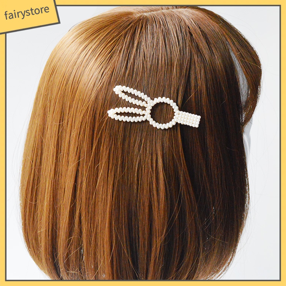 Kẹp TóC HìNh Nơ / TráI Tim ĐíNh NgọC Trai Giả Dễ Thương Cho Nữ