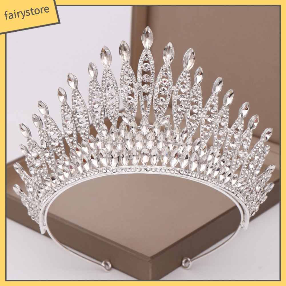 Băng Đô Cài Tóc Hình Vương Miện Đính Đá Sang Trọng Cho Nữ