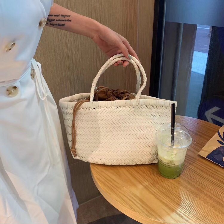 Túi Xách Đan Lát Sức Chứa Lớn Cao Cấp Thời Trang Mùa Hè Theo Phong Cách Pháp Cho Nữ