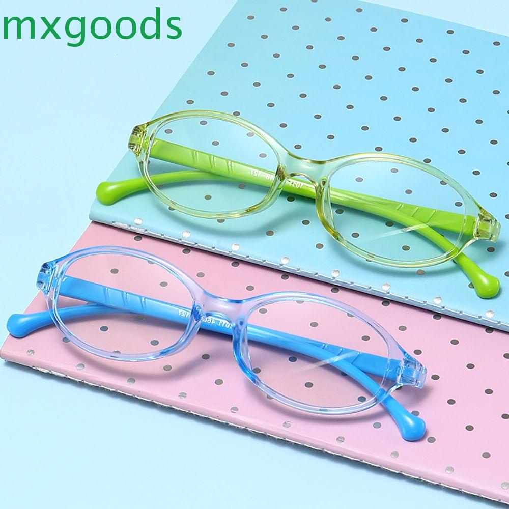 Mắt Kính Hình Oval Bằng Nhựa Trong Suốt Phản Quang Dành Cho Trẻ Em