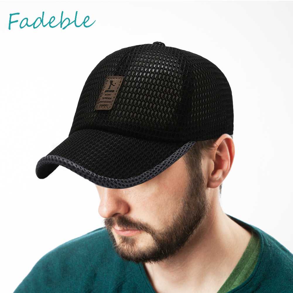 Mũ Lưỡi Trai Phối Lưới Thoáng Khí Thời Trang Mùa Hè Cho Nam Và Nữ