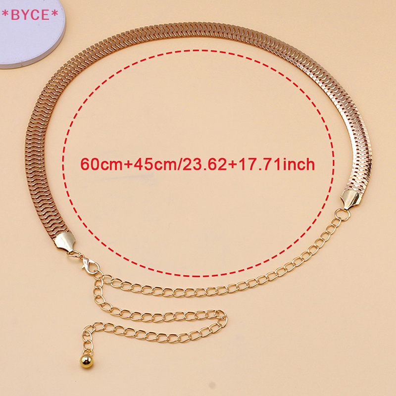 Thắt Lưng Dây Xích Màu Vàng Kim Sáng Tạo Đơn Giản Cho Nữ Mới