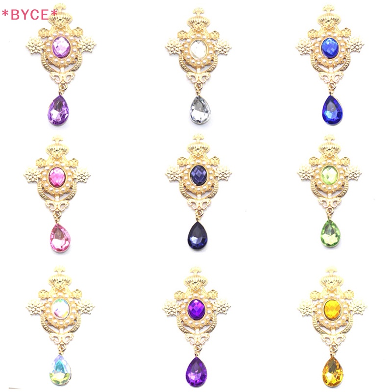 Ghim Cài Áo Hình Giọt Nước Bằng Hợp Kim Đính Đá Và Ngọc Trai Nhân Tạo Dùng Trang Trí Hộp Quà Mới