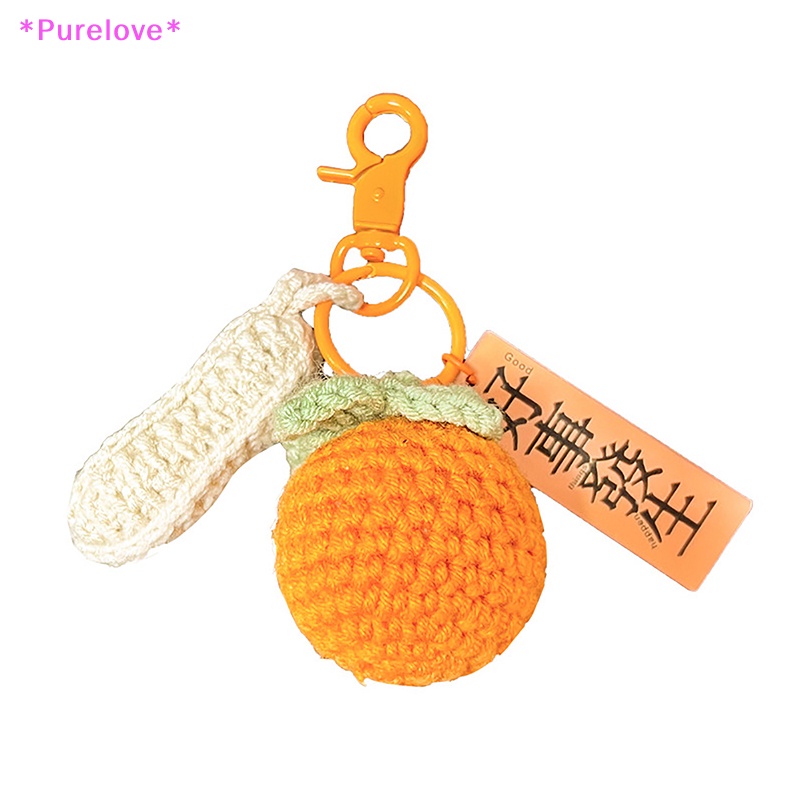 Móc Chìa Khóa Xe Hơi / Túi Xách Đan Tay Hạnh Phúc Thời Trang Cho Cặp Đôi Mới