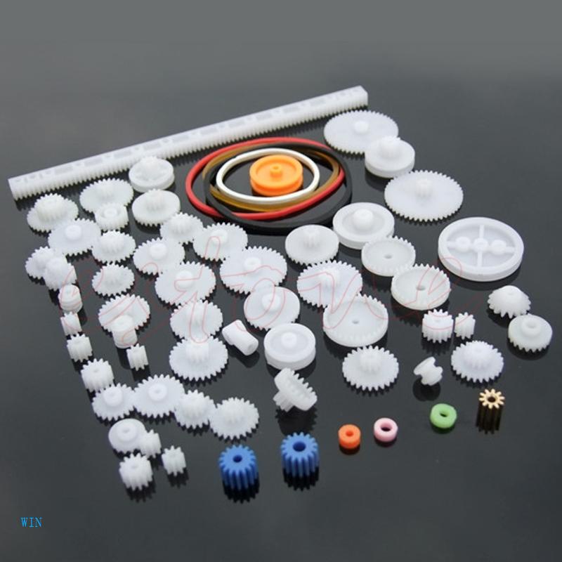 Set 60 Trục Nhựa Giảm Tốc Hình Vương Miện Cho Rô Bốt DIY