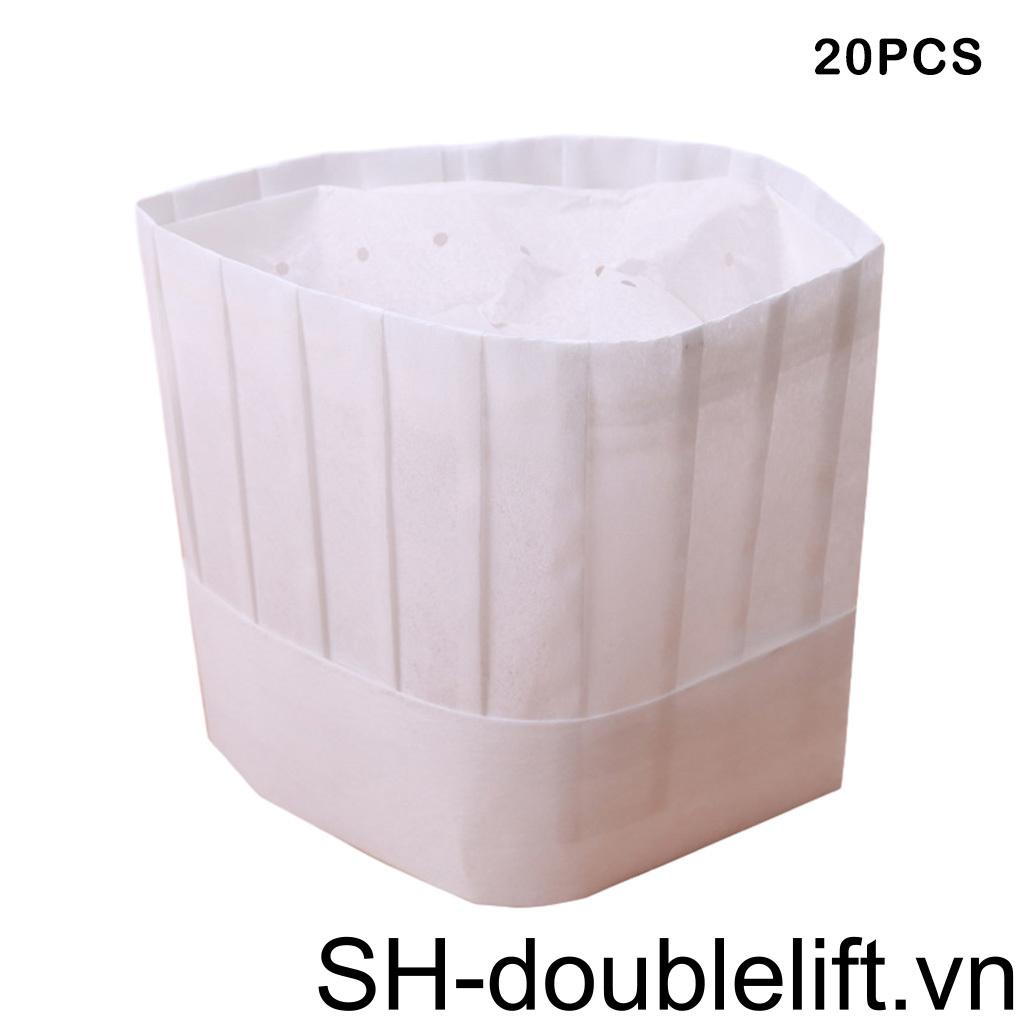 Set 20 Mũ Đầu Bếp Co Giãn Có Lỗ Thoát Hơi Tiện Dụng