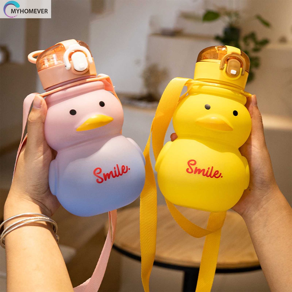Bình Nước Thể Thao 650ml Hình Vịt Dễ Thương