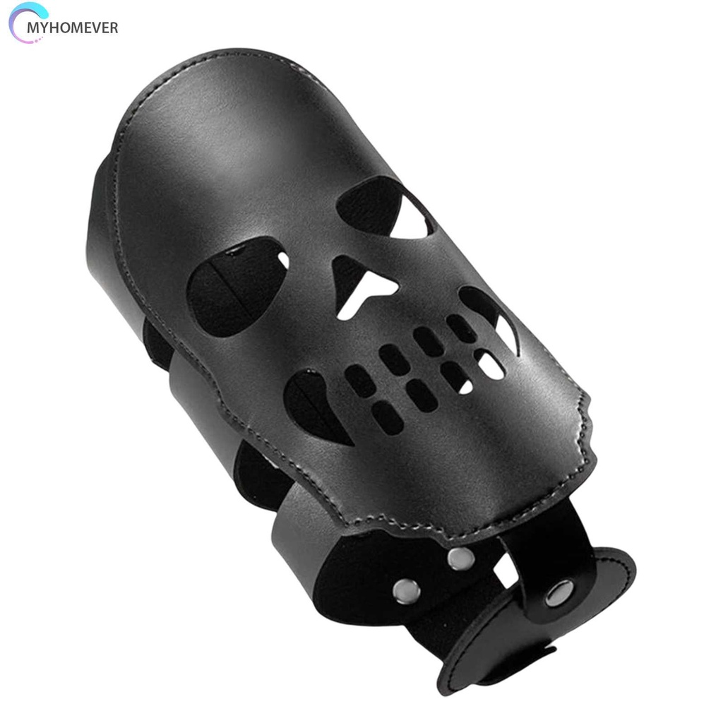 Giá Đỡ Bình Nước Bằng Da PU Hình Đầu Lâu Độc Đáo Trang Trí Xe Đạp