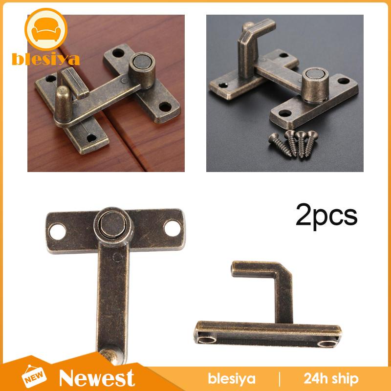 [Blesiya] Bộ Khóa Cửa Trượt Phong Cách Cổ Điển Cho Cổng Ra Ngoài