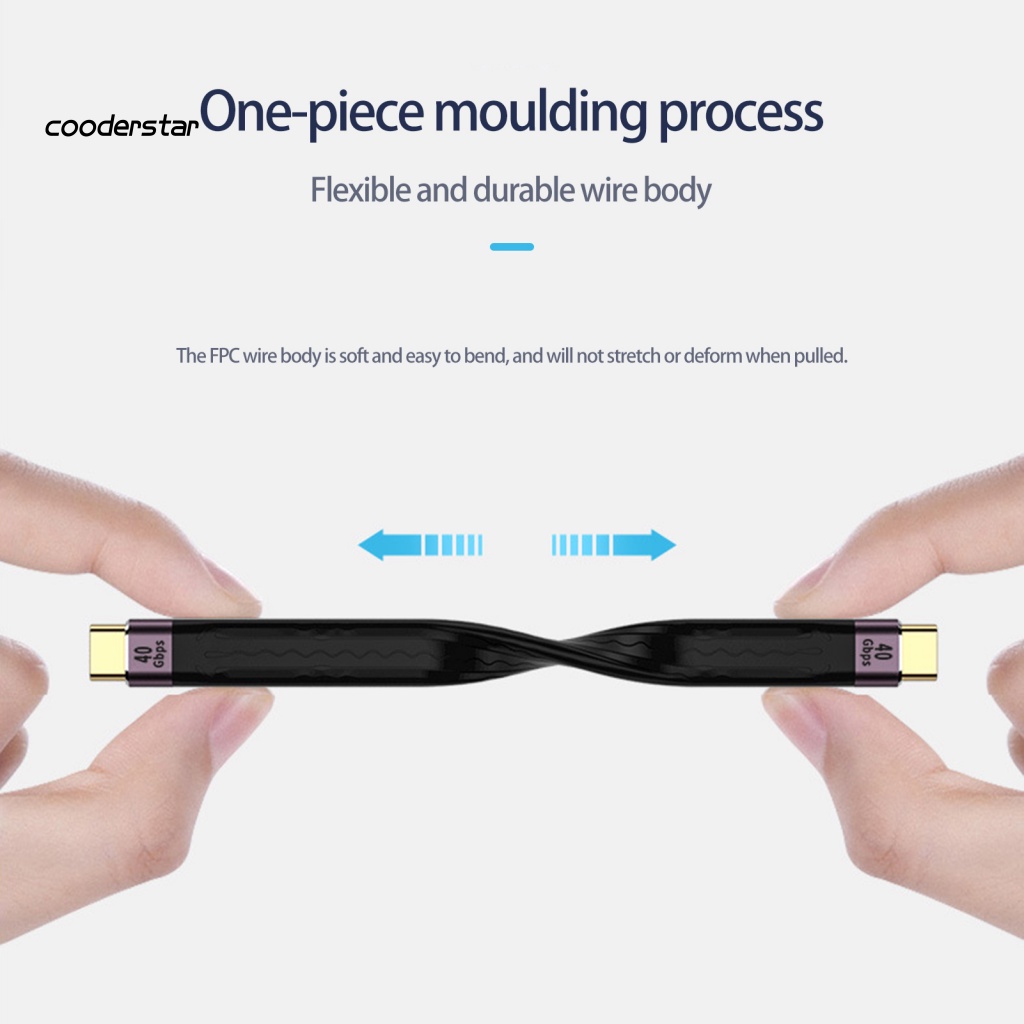 Cáp Sạc Type-C 40Gbps USB 4 Tốc Độ Cao