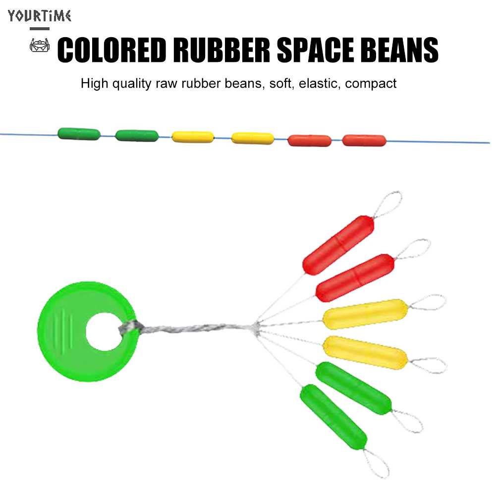 Set 10 / 60 Nút Chặn Dây Câu Hình Trụ Nhiều Màu Sắc