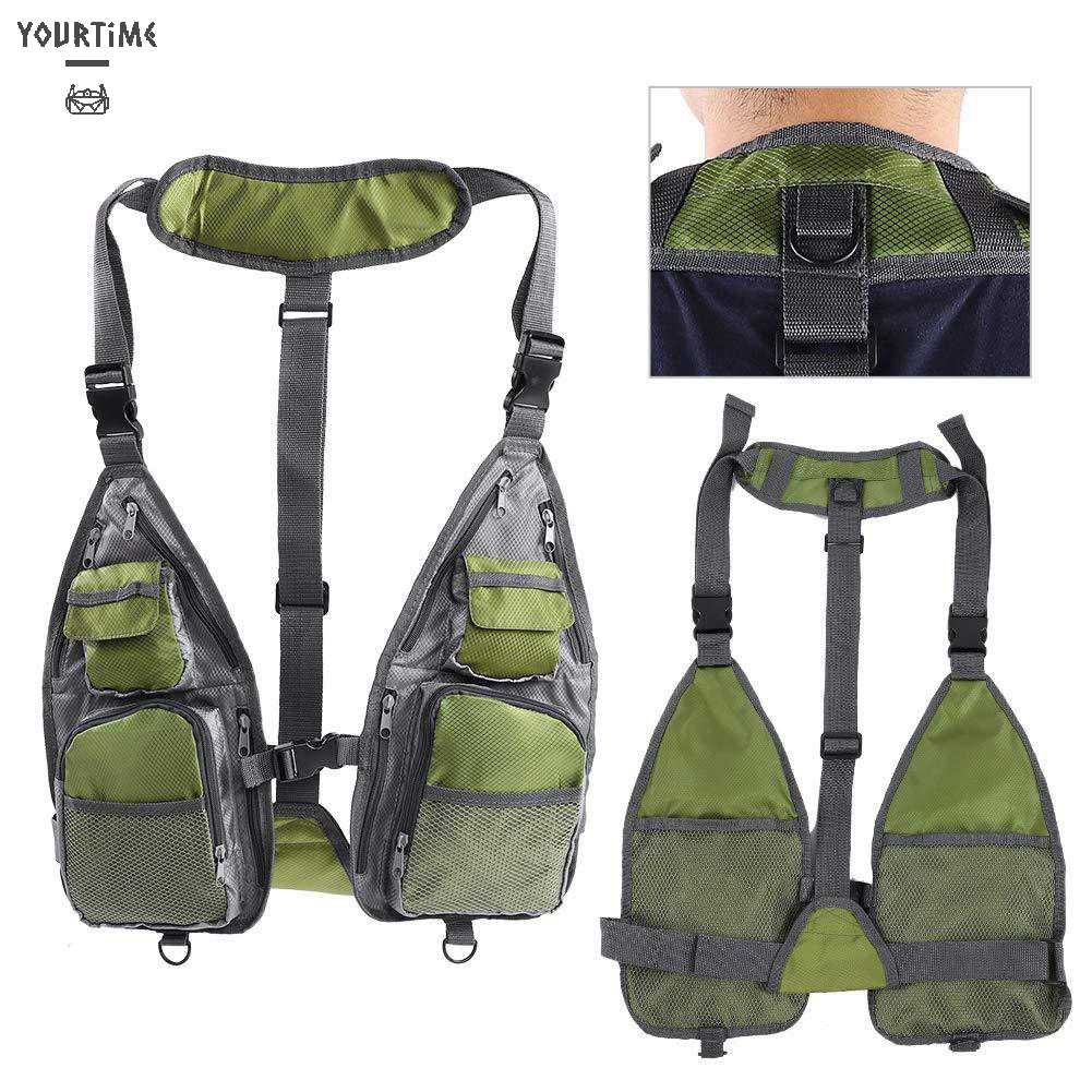 Áo Câu Cá Không Tay Bằng Vải Oxford 600D Thoáng Khí Trọng Lượng Nhẹ