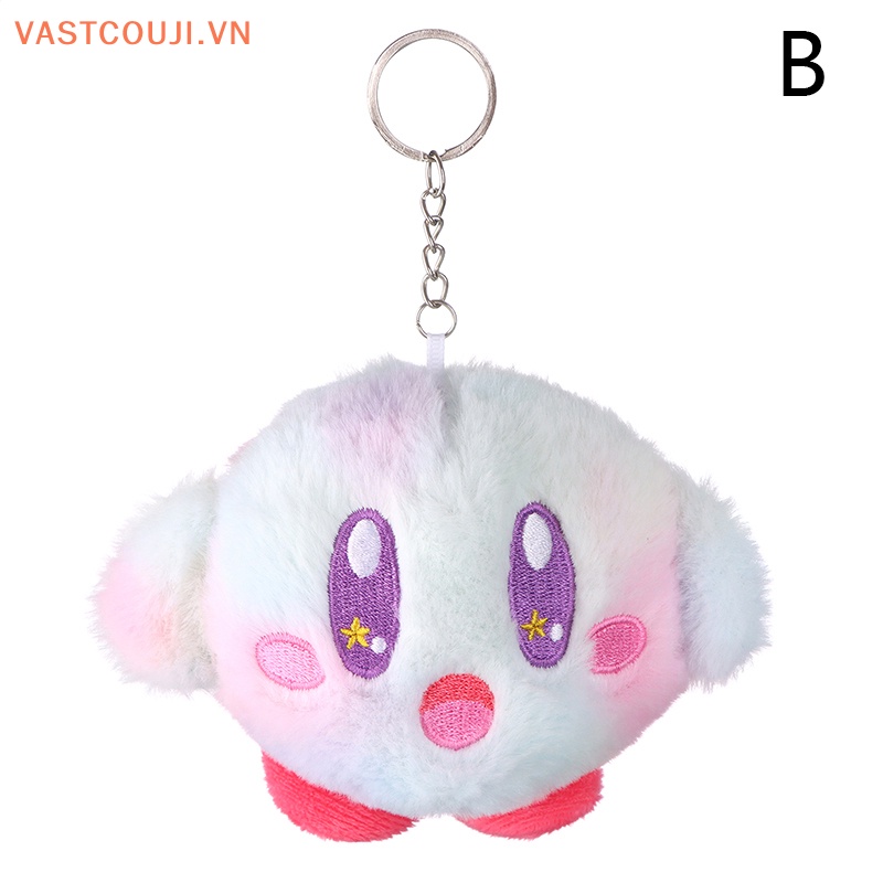 Móc Khóa Búp Bê Nhồi Bông Kirby Màu Hồng Dễ Thương