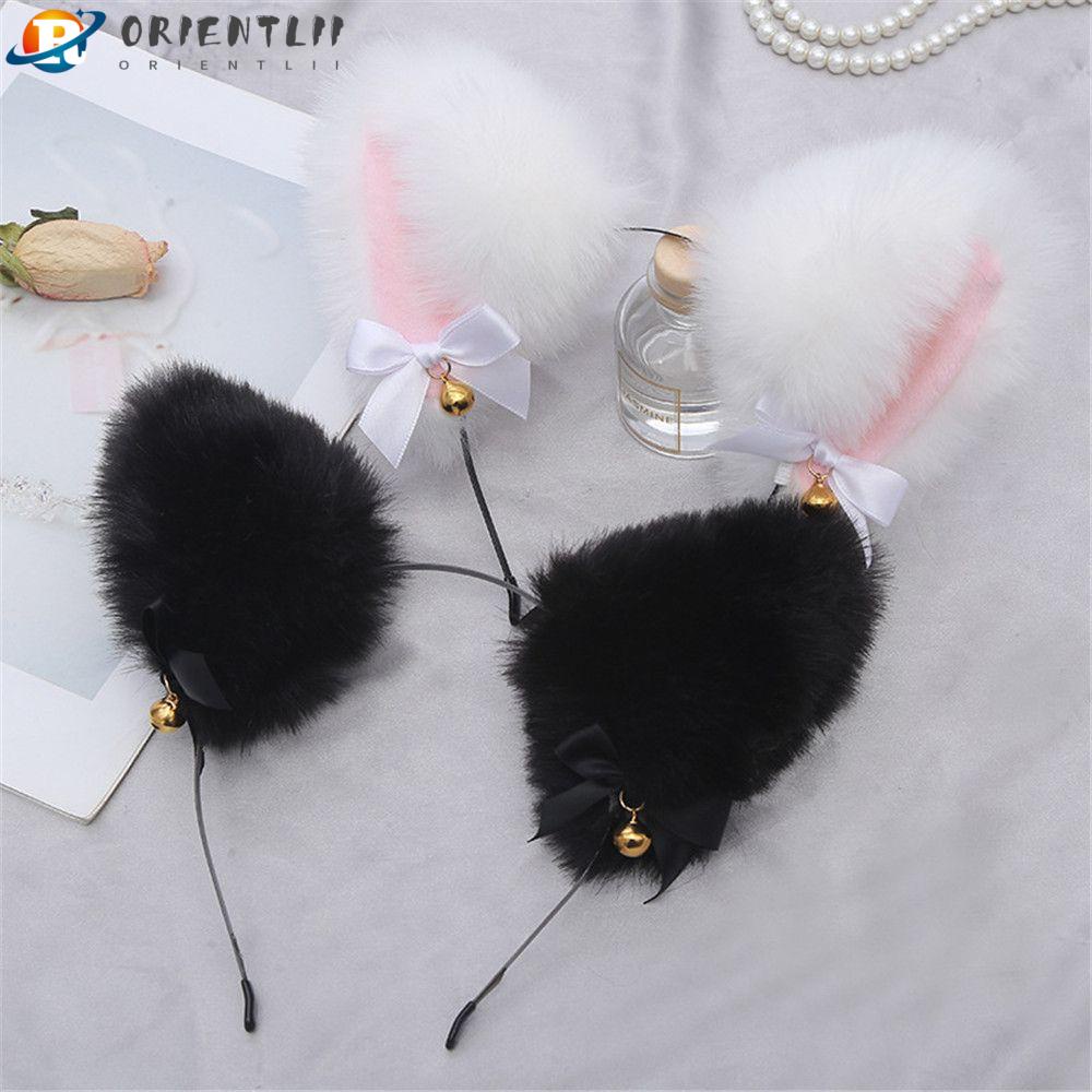 Băng Đô Tai Mèo Lông Xù Hóa Trang Cho Nữ