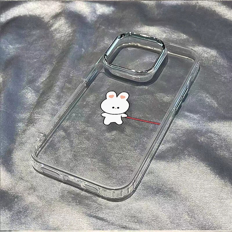 ✅Ốp Điện Thoại Mềm Chống Sốc Hình Thỏ Trắng Nhỏ Cho Iphone 13117 14pro 8Plus 12 1YVO