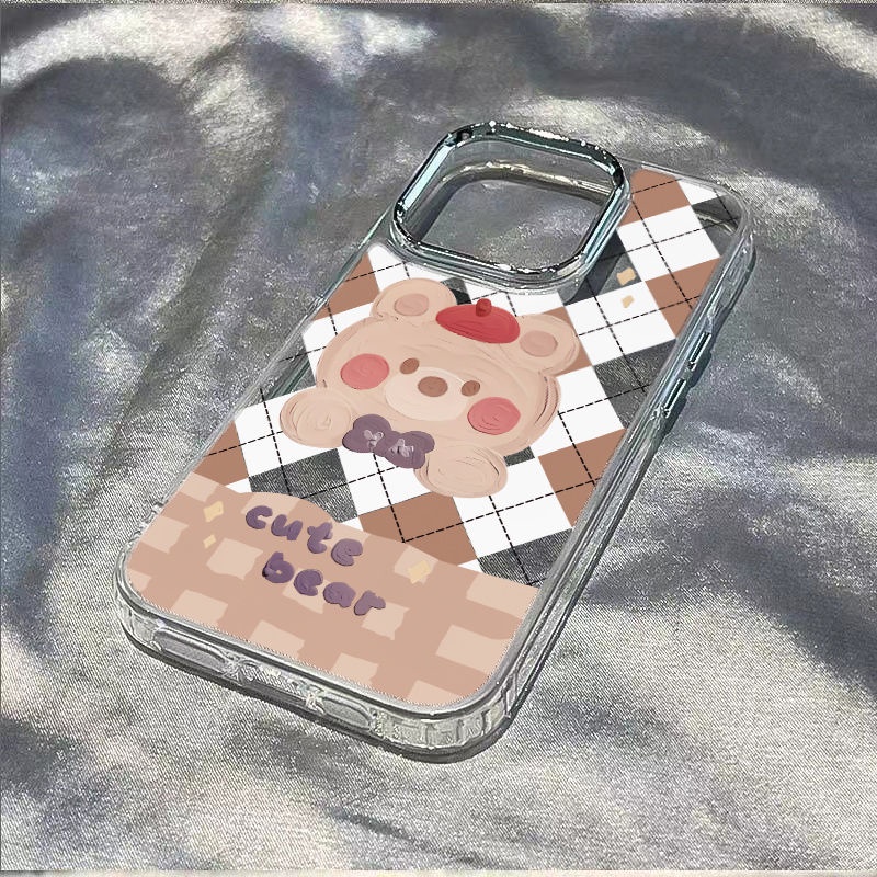 ✅Ốp Điện Thoại Mềm Chống Sốc In Hình Gấu Nhỏ Cho Iphone 14Pro 12 8 max7 1311plus