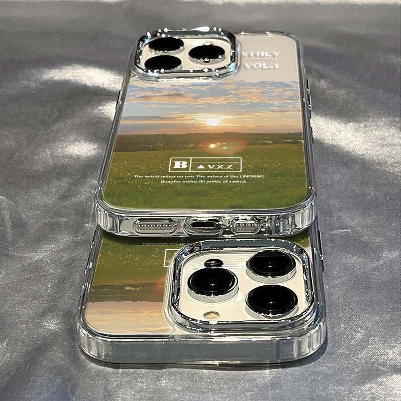 ✅Ốp Điện Thoại Mềm Chống Sốc In Họa Tiết Phong Cảnh Đơn Giản Cho Iphone 8plus 1314pro 12 max 117 O3OR