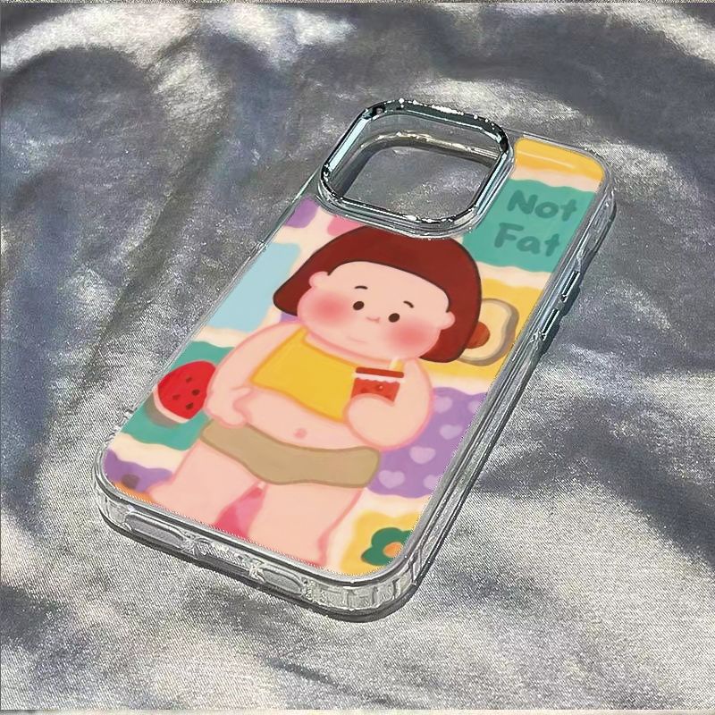 ✅Ốp Điện Thoại Mềm Chống Sốc Hình Cô Gái 8In Style 7 Fat Cho Iphone 11max 14Promax 12 / 13xs B6NF