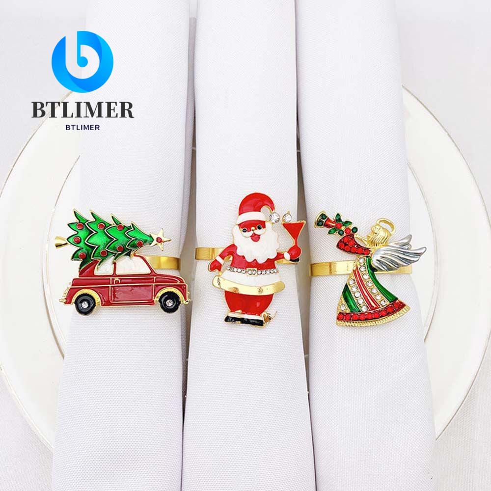 Vòng Nhẫn Giữ Khăn Ăn Hình Cây Thông Giáng Sinh / Tuần Lộc DIY